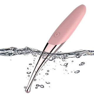 Observe an image of Mind-Blowing Nipple Toy Clit Suction Oral Tongue Vibrator Nipple Stimulator measuring 5.79 in length for precise stimulation.