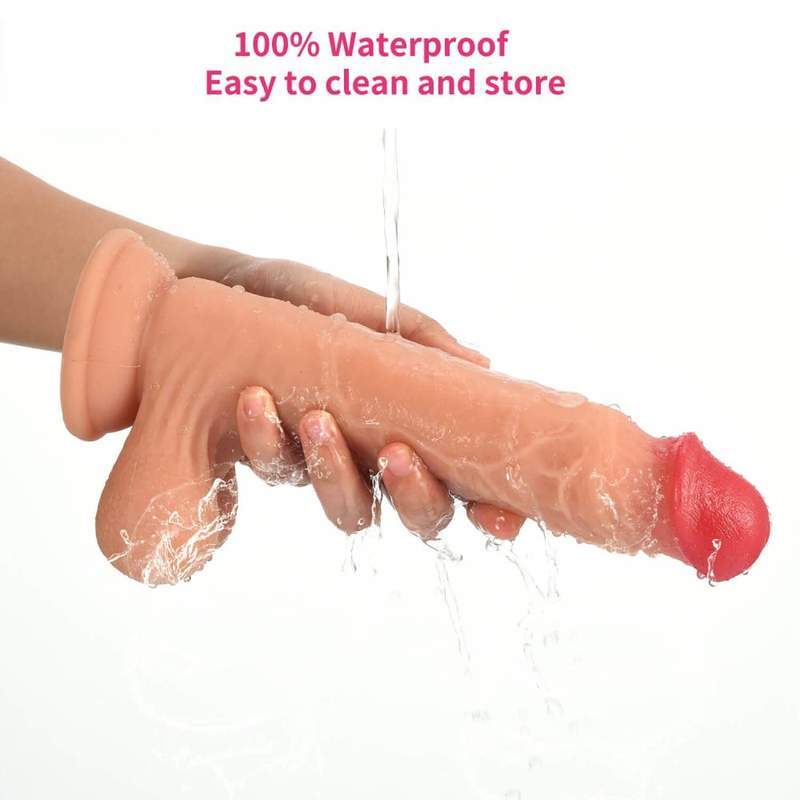 Happiness Provider 8 Inch Suction Cup Dildo With Testicles